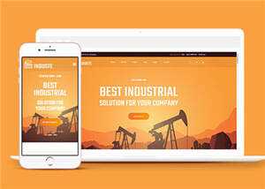 简洁工业生产企业网站模板下载 - 简单网创项目资源网