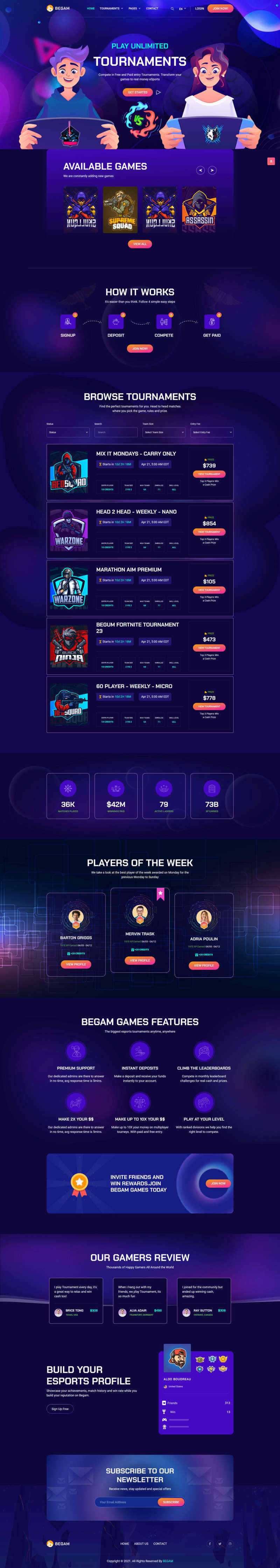 响应式的电子游戏产品销售平台HTML模板 - 简单网创项目资源网