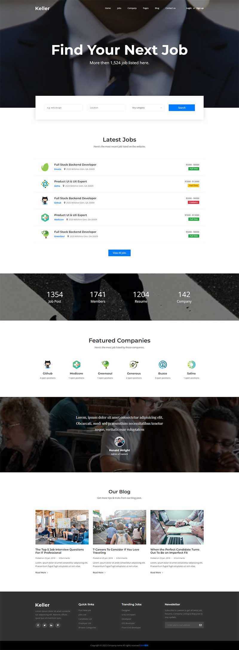创意商务咨询服务企业网站html模板 - 简单网创项目资源网