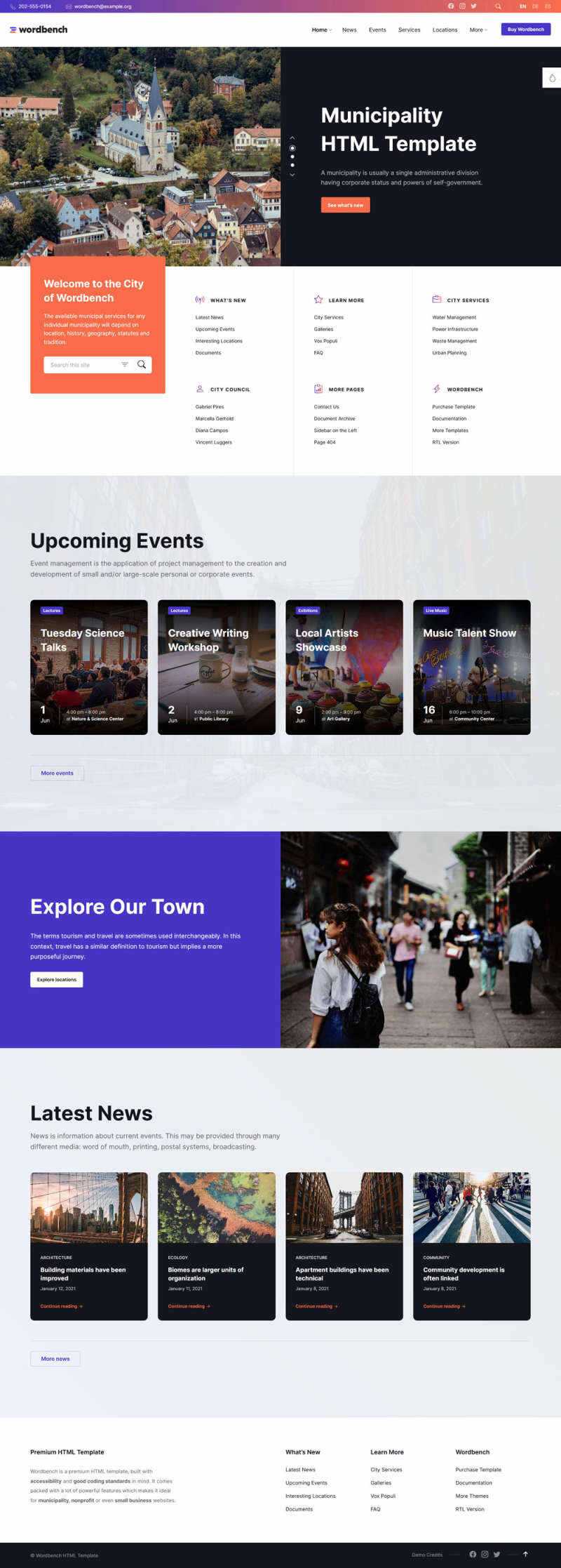 响应式本地生活社区类网页html模板 - 简单网创项目资源网