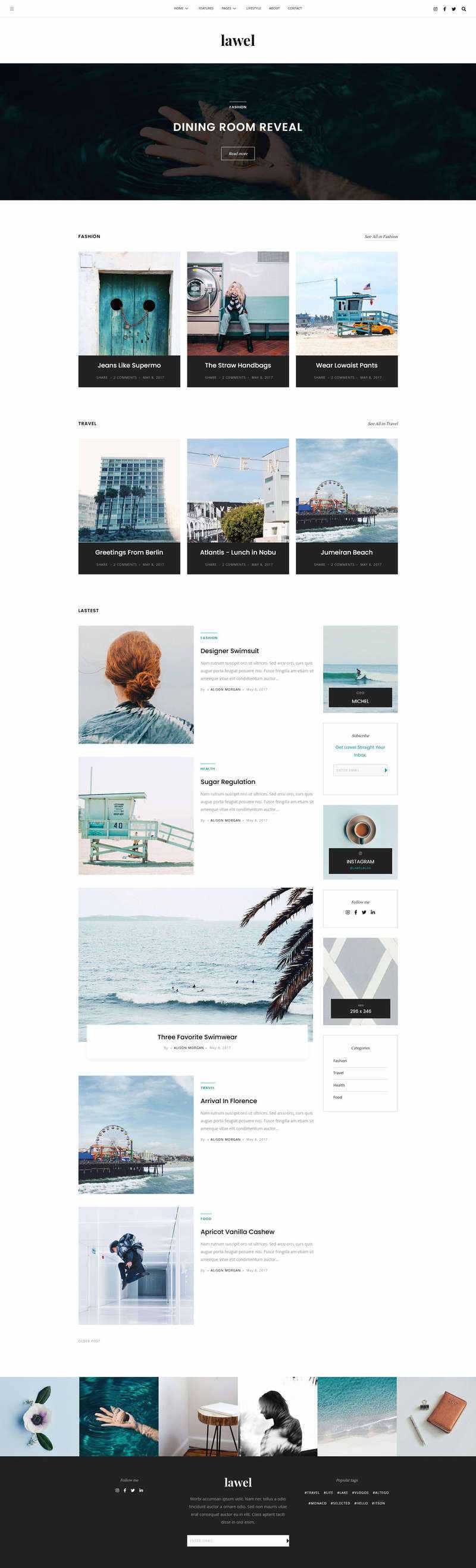 BootStrap5旅游图文相册博客HTML模板 - 简单网创项目资源网