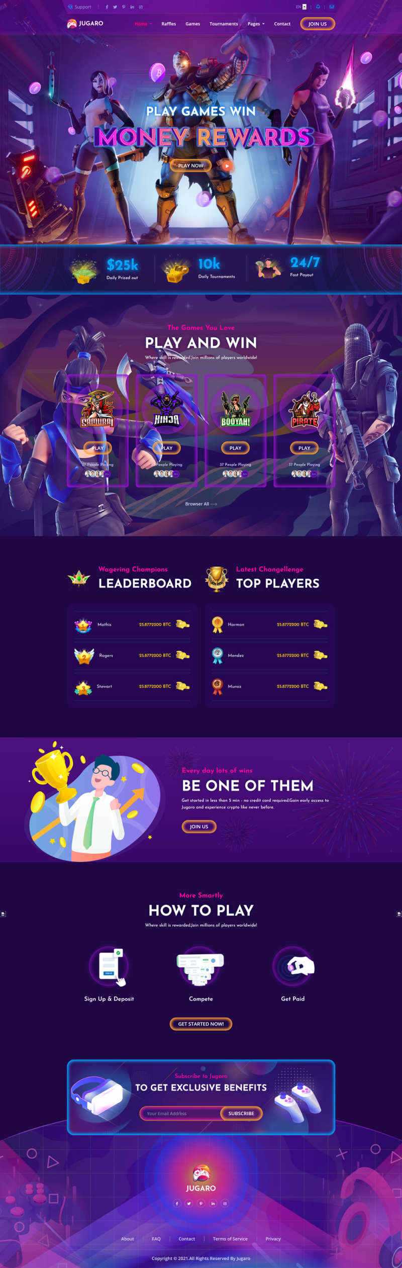 bootstrap响应式电子竞技游戏官网HTML模板 - 简单网创项目资源网