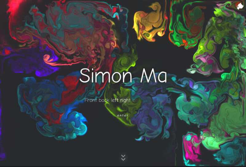 炫彩流光下拉翻页引导页html模板 - 简单网创项目资源网