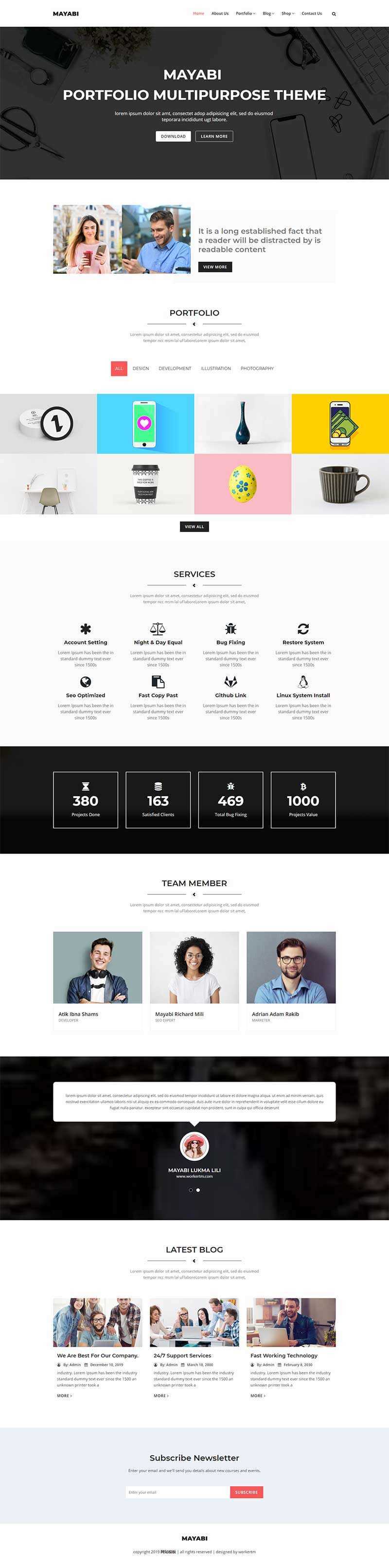 响应式多用途的公司业务展示HTML5模板 - 简单网创项目资源网