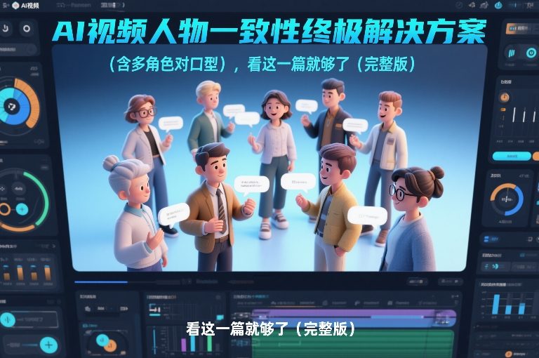 AI视频人物一致性终极解决方案（含多角色对口型），看这一篇就够了（完整版） - 简单网创项目资源网