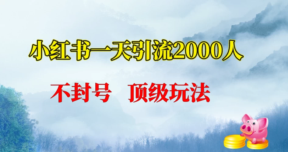 小红书一天加2000人,不封号,顶级玩法 - 简单网创项目资源网