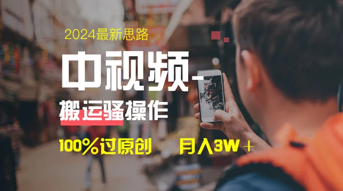 中视频新思路，双重去重 100% 过原创，一键分发多平台变现，简单无脑，日入 1000+ - 简单网创项目资源网