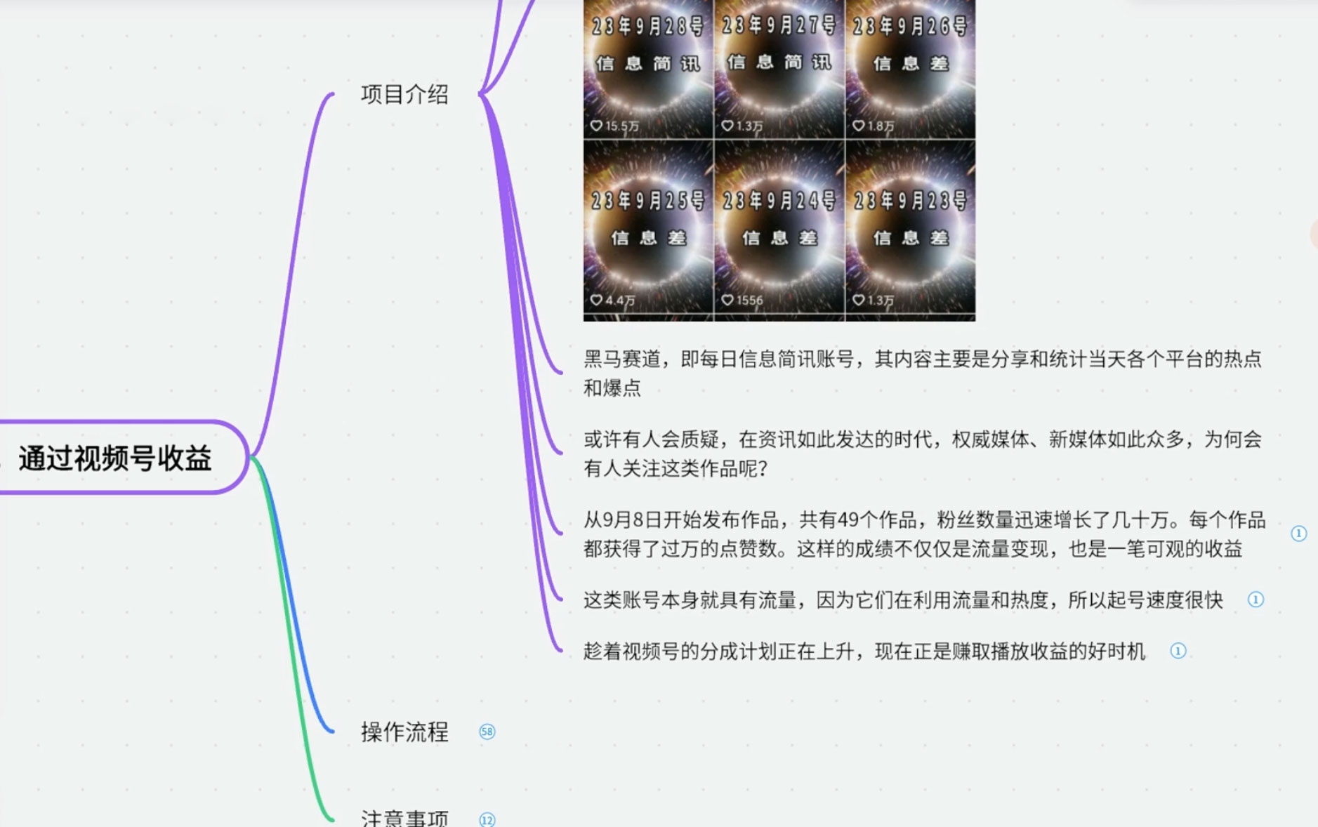 图片[2] - 黑马赛道每日信息简讯，起号超级快自带流量大，通过视频号收益 - 简单网创项目资源网