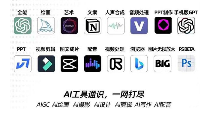 AIGC 全能特训营第 3 期：一次掌握 14 大主流 AI 工具，AI 工具通识，一网打尽 - 简单网创项目资源网