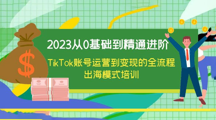 2023 从 0 基础到精通进阶，TikTok 账号运营到变现的全流程出海模式培训 - 简单网创项目资源网