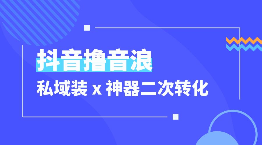 抖音撸音浪私域装 x 神器二次转化：单日变现超 500「详细操作教程」 - 简单网创项目资源网