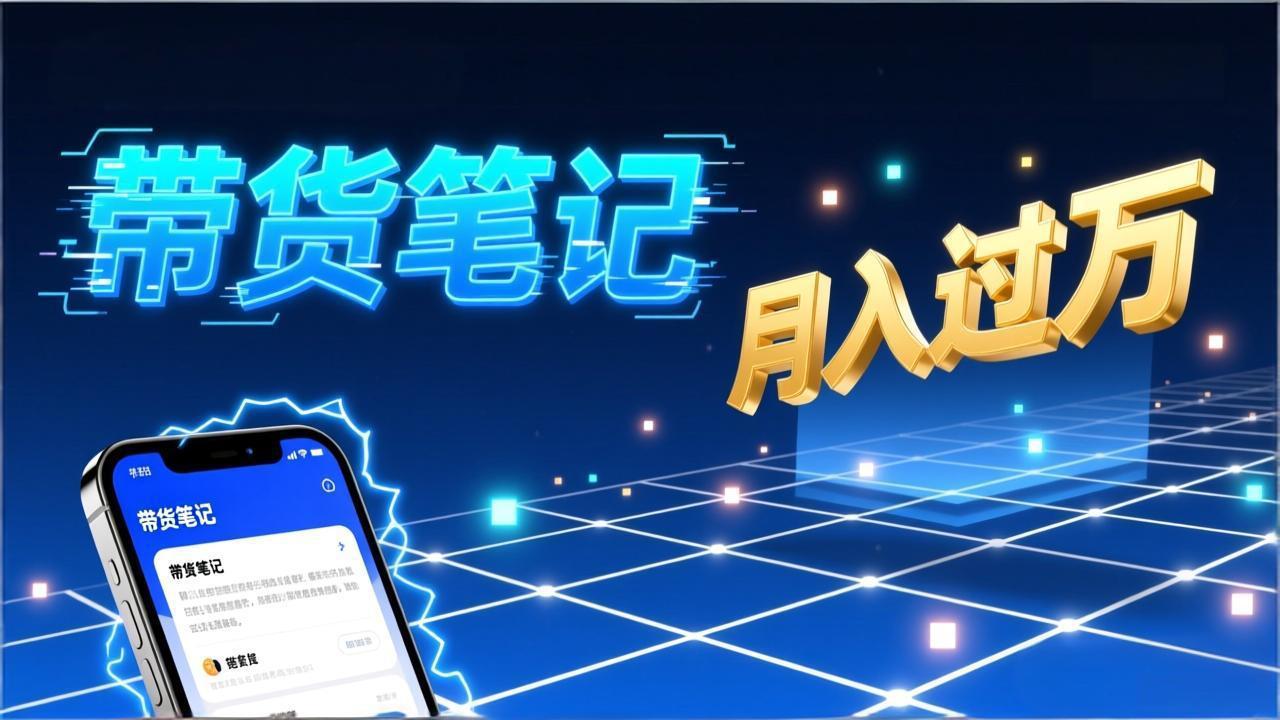 小红书爆款笔记带货实战：拆解封面标题正文全要素，手把手教你单篇笔记带货月入过万 - 简单网创项目资源网