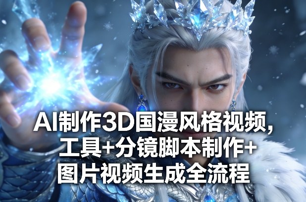 AI制作3D国漫风格视频，工具+分镜脚本制作+图片视频生成全流程 - 简单网创项目资源网