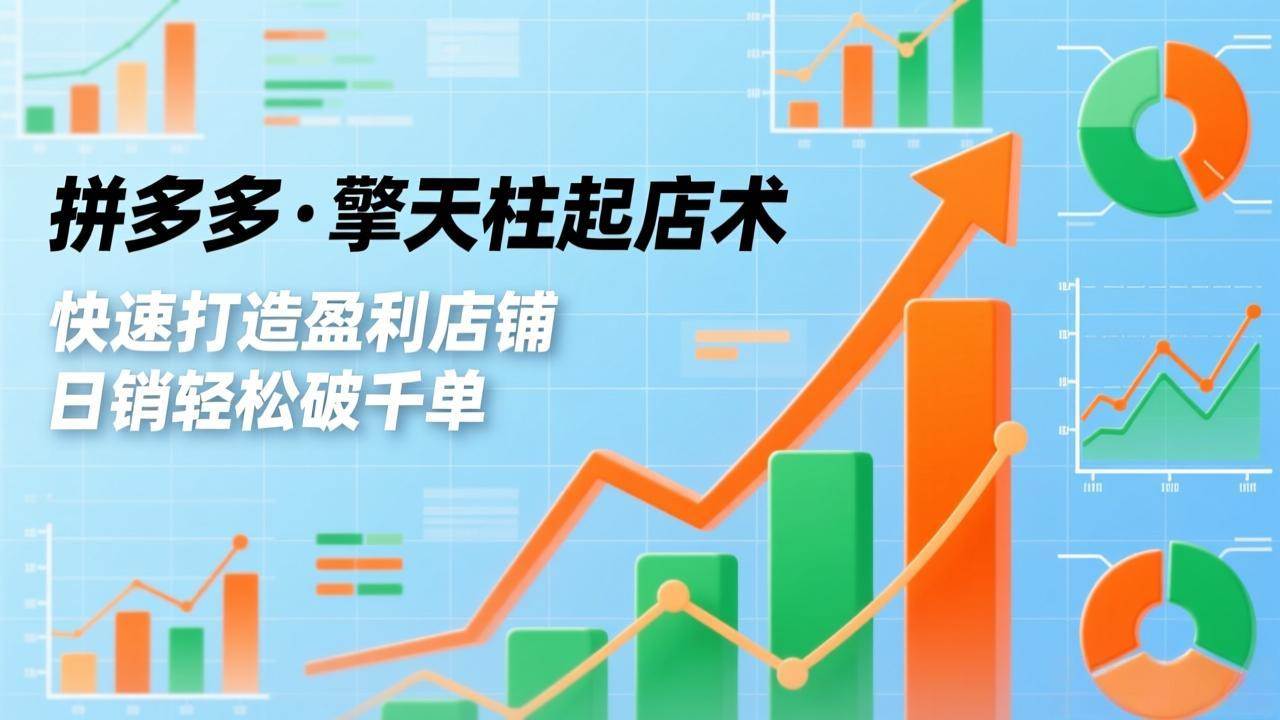 （17312期）拼多多·擎天柱起店术，爆流布局、利润起飞、不断流，快速打造盈利店铺，日销破千单（更新） - 简单网创项目资源网