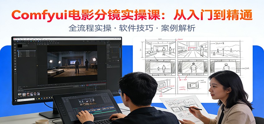 ComfyUI电影分镜实操课：分镜一致性，全流程AI视频制作，零基础也能做专业分镜 - 简单网创项目资源网