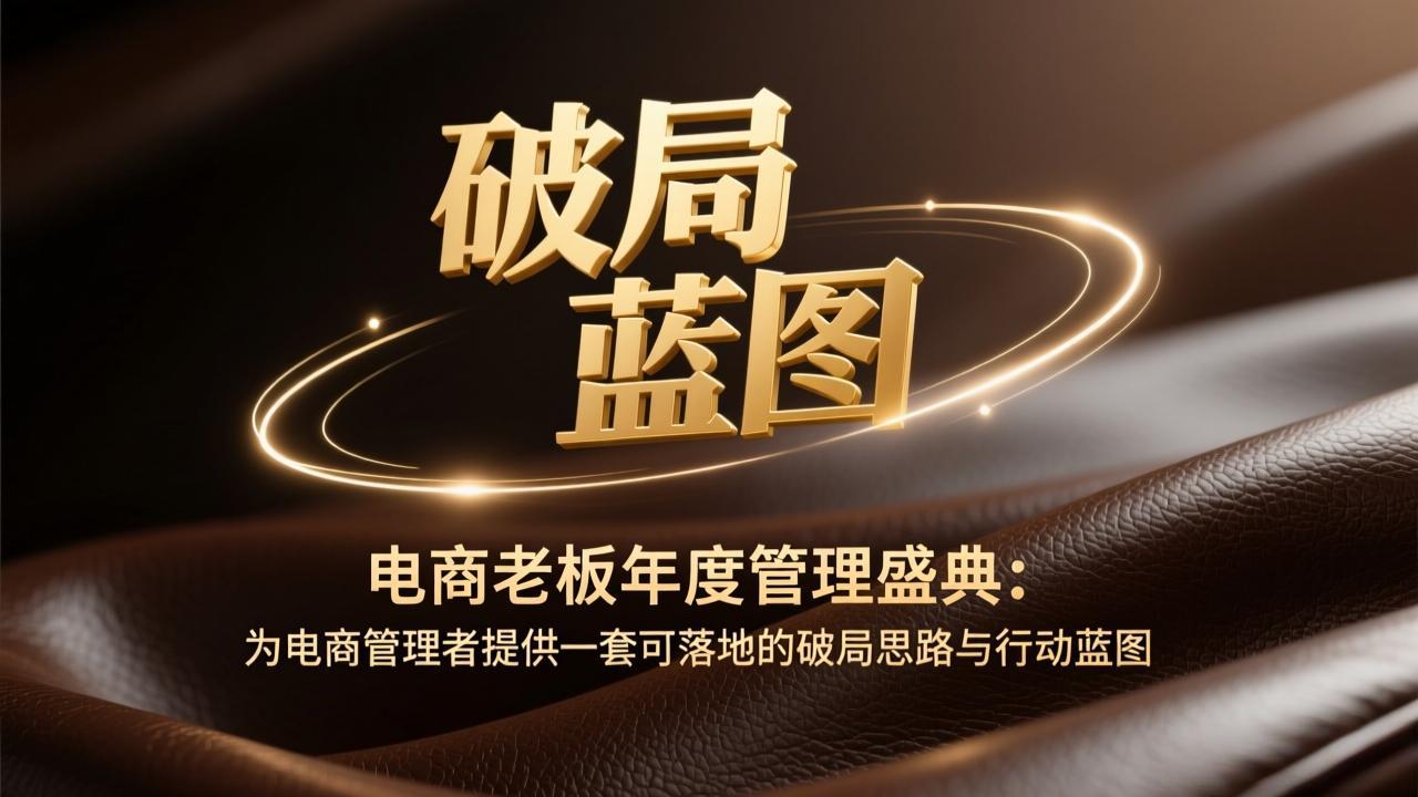 电商老板年度管理盛典：为电商管理者提供一套可落地的破局思路与行动蓝图 - 简单网创项目资源网