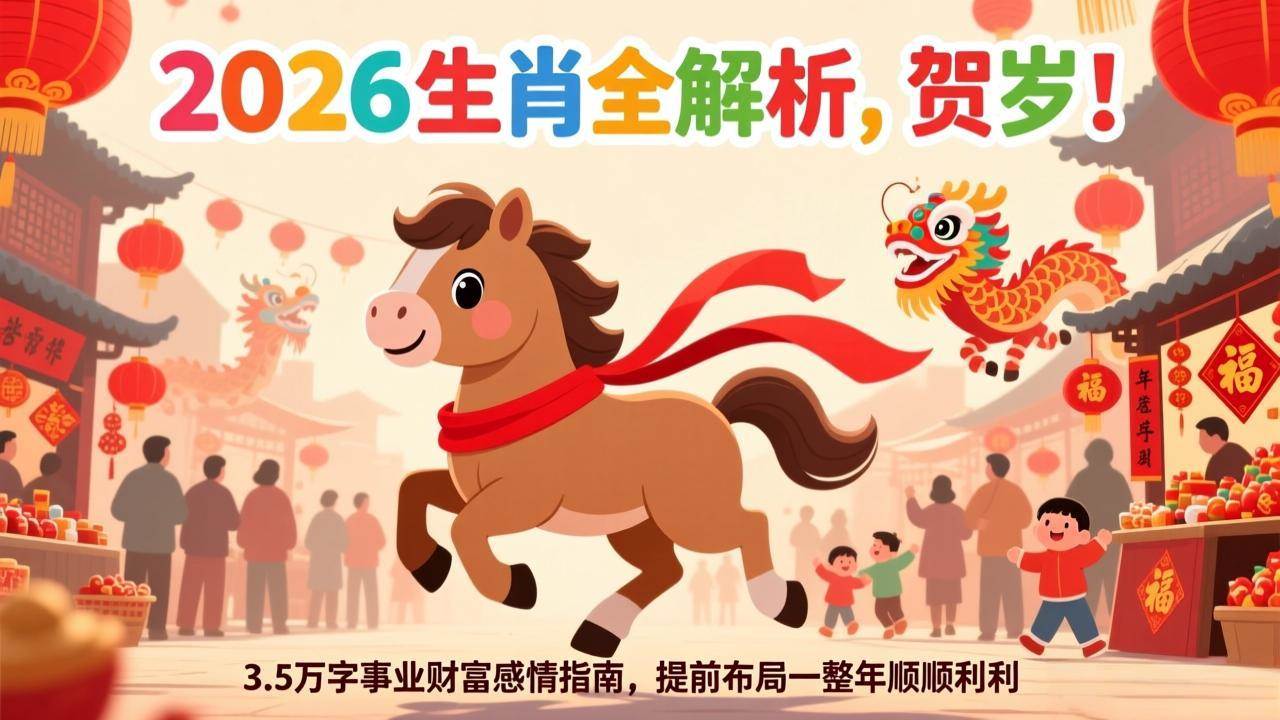 （17428期）付费文章：贺岁！2026生肖全解析，3.5万字事业财富感情指南，提前布局一整年顺顺利利 - 简单网创项目资源网
