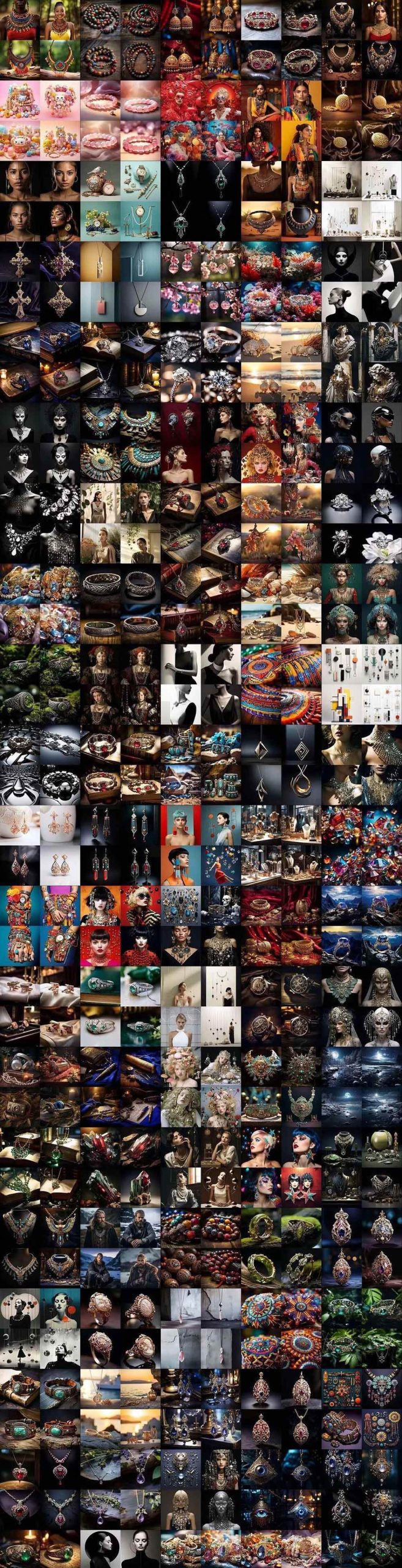 （17272期）460+专业Midjourney珠宝摄影AI提示词+成效果图，戒指/项链/耳环/手链/宝石/及奢侈配饰等全品类 - 简单网创项目资源网