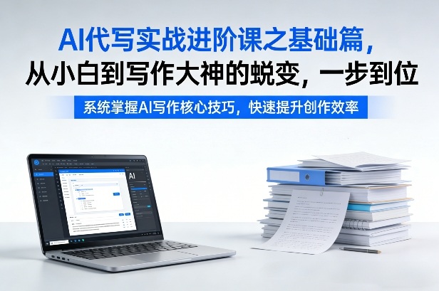 AI代写实战进阶课之基础篇，从小白到写作大神的蜕变，一步到位【揭秘】 - 简单网创项目资源网