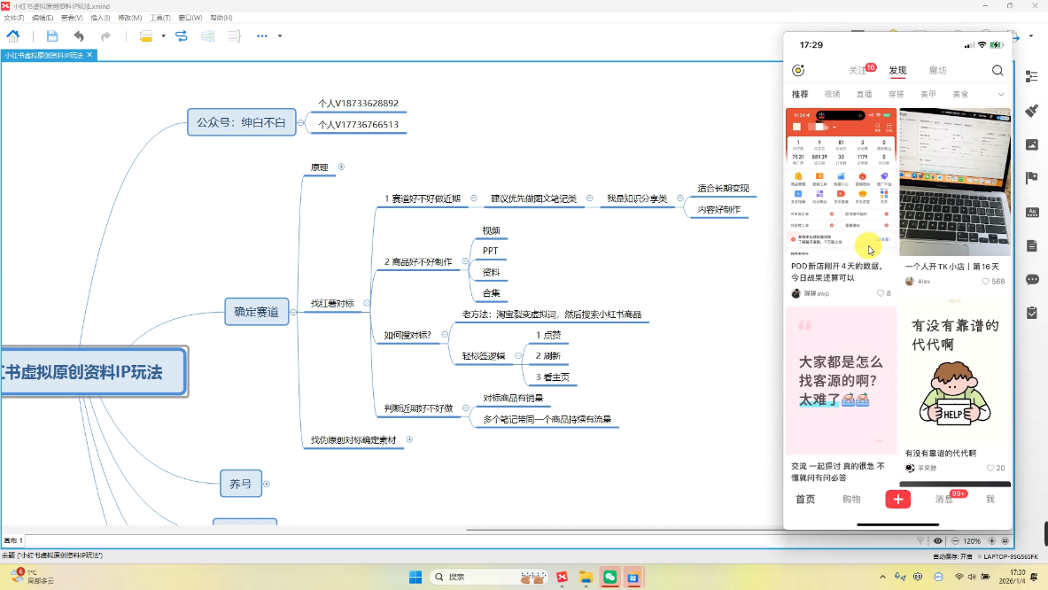 绅白不白·小红书虚拟店铺，IP打法+原创商品(更新2026) - 简单网创项目资源网