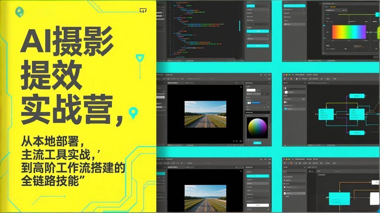 （17393期）AI+摄影提效实战营，从本地部署，主流工具实战，到高阶工作流搭建的全链路技能 - 简单网创项目资源网