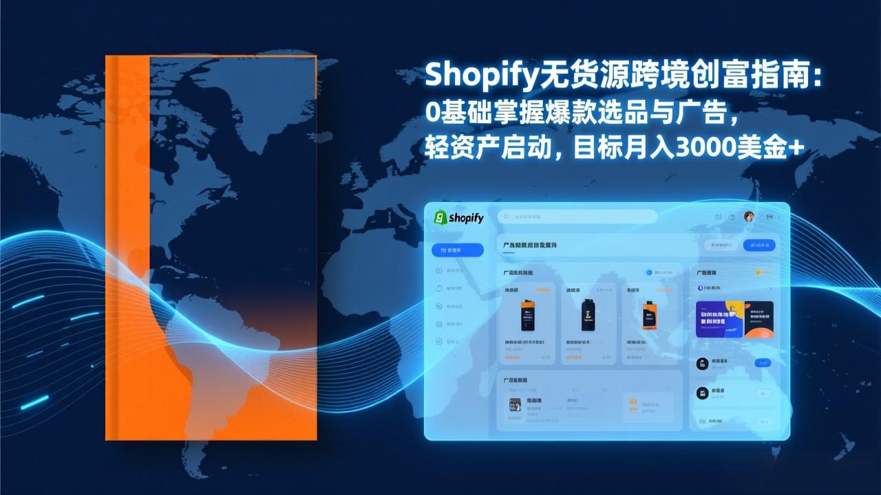Shopify爆款打法实战：从选品到广告投放，复制爆款模型，驱动独立站月销售额破万刀 - 简单网创项目资源网