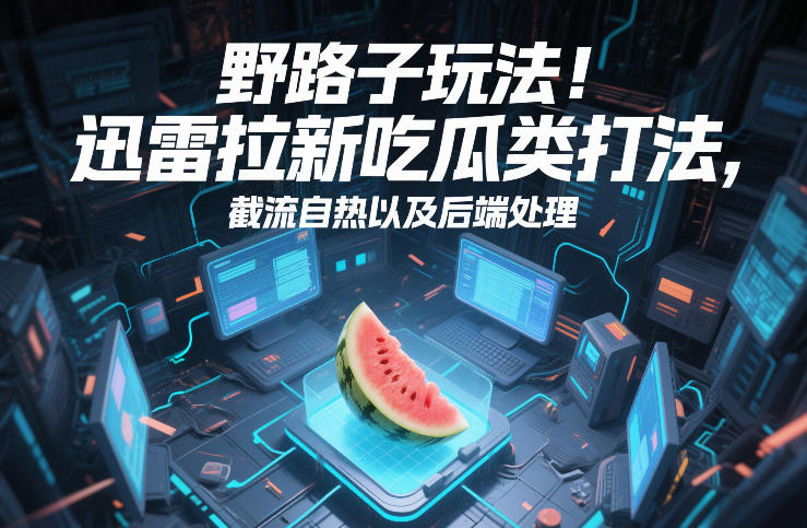 野路子玩法！迅雷拉新吃瓜类打法，截流自热以及后端处理 - 简单网创项目资源网