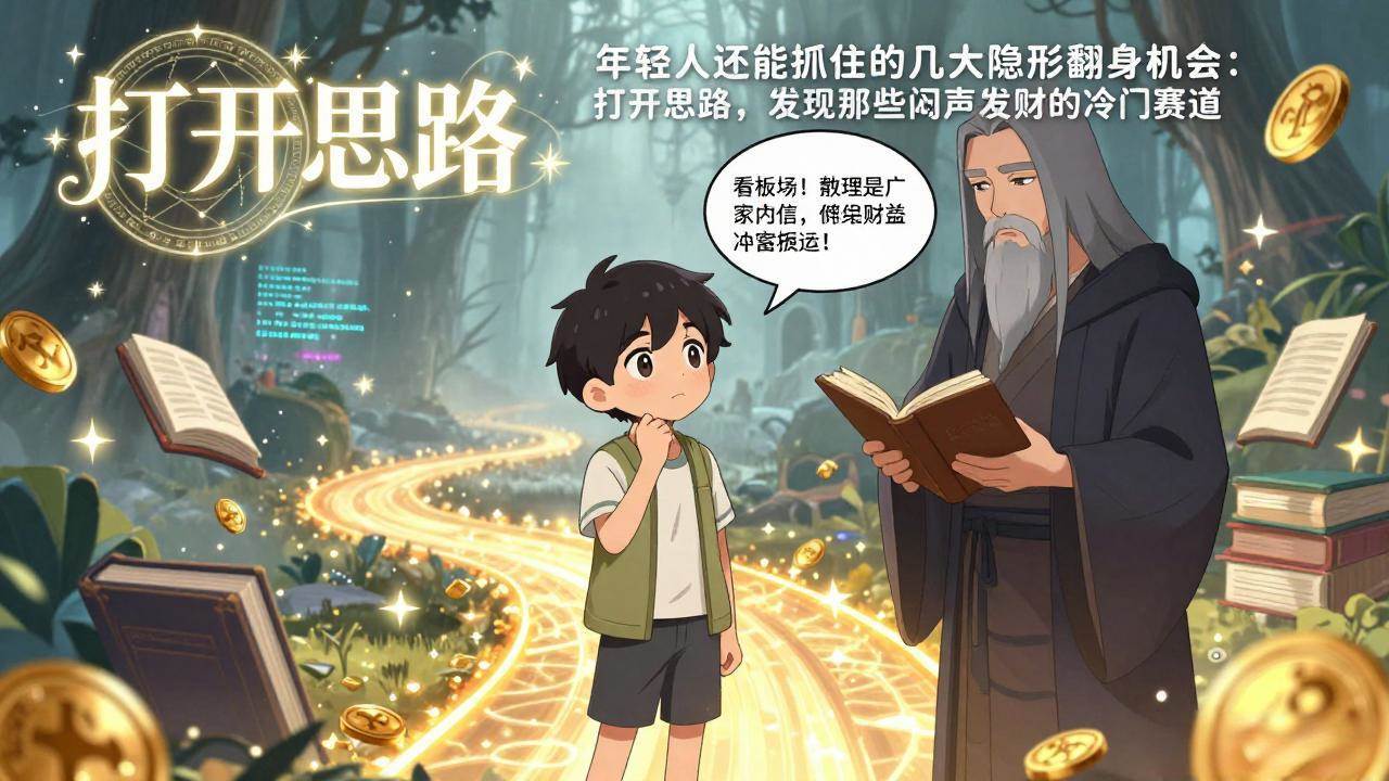 （17471期）付费文1+2：年轻人还能抓住的几大隐形翻身机会：打开思路，发现那些闷声发财的冷门赛道 - 简单网创项目资源网